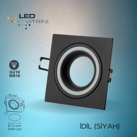 İdil Siyah Dekoratif Kasa